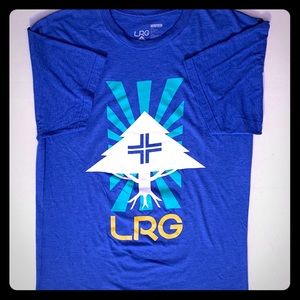 LRG BLUE  XL GRAPHIC TEE SHIRT NWOT